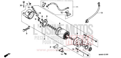 MOTEUR DE DEMARRAGE NX650X de 1999